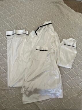 White Bridal Pajama Set